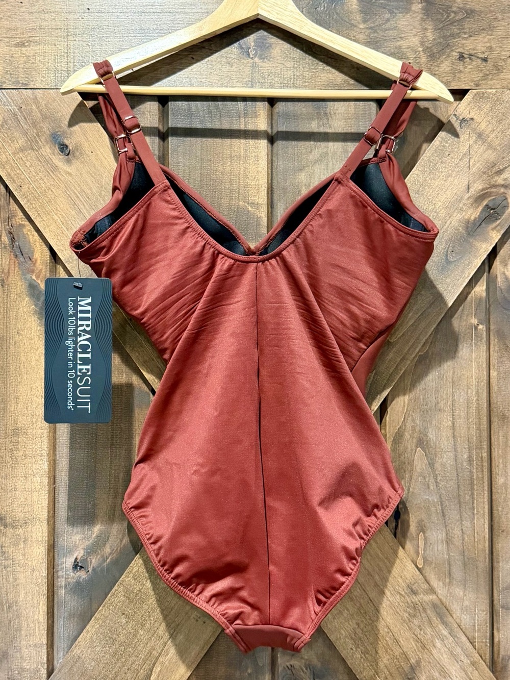 NWT Miraclesuit Ruched One-Piece Swimsuit - Picture 6 of 15